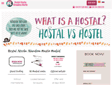 Tablet Screenshot of hostalatocha.com